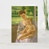 母と子 | メアリーカサット カード (正面)