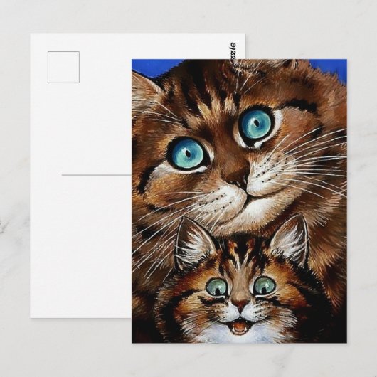 「母と子」ルイ・ワイン ポストカード (正面/裏面)