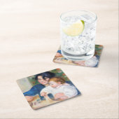 母と子，ルノアール スクエアペーパーコースター (インサイチュ)