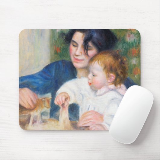 母と子，ルノアール マウスパッド (マウス)