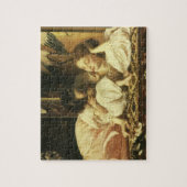 『母と子』(別名:チェリー)by Lord Leighton ジグソーパズル (縦)