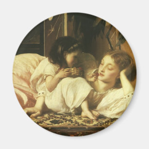 『母と子』（別名：チェリー）by Lord Leighton マグネット