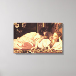 母と子（女と娘） キャンバスプリント