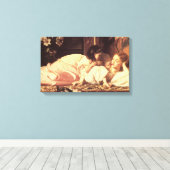 母と子（女と娘） キャンバスプリント (インサイチュ (ウッドフロア))