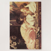 母と子（女と娘） ジグソーパズル (縦)