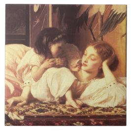 母と子（女と娘） タイル