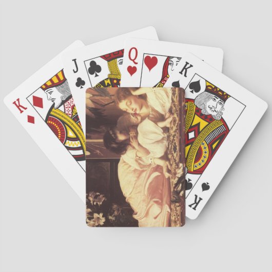 母と子（女と娘） トランプ (裏面)