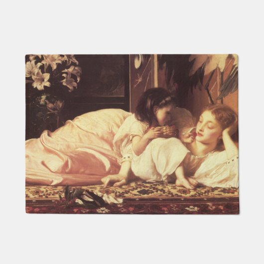 母と子（女と娘） ドアマット (正面)