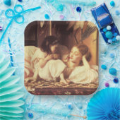 母と子（女と娘） ペーパープレート (パーティー)