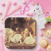 母と子（女と娘） ペーパープレート (パーティー)