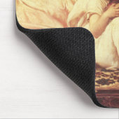 母と子（女と娘） マウスパッド (コーナー)