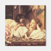 母と子（女と娘） マグネット (正面)