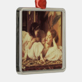 母と子（女と娘） メタルオーナメント (右)