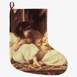 母と子（女と娘） ラージクリスマスストッキング