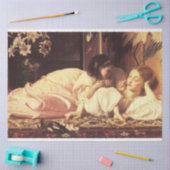 母と子(女と娘) 薄葉紙 (クラフト)