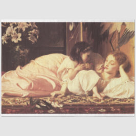 母と子（女と娘） 薄葉紙