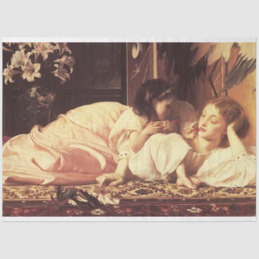 母と子(女と娘) 薄葉紙 (正面)