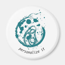 母と子、標準、2 1/4インチサークルマグネット