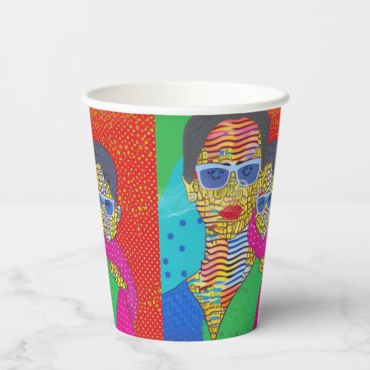 母と子 紙コップ (裏面)