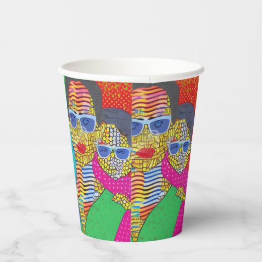 母と子 紙コップ (右)