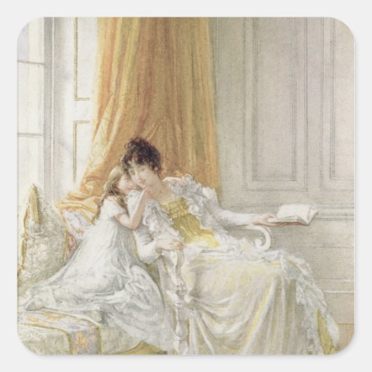 母と子， 1864 スクエアシール (正面)