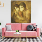 母と子, 1893 キャンバスプリント (インサイチュ (リビング))