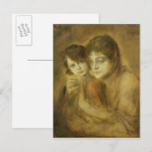 母と子, 1893 ポストカード (正面/裏面)