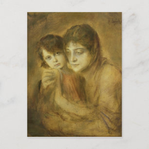母と子, 1893 ポストカード