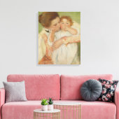 母と子， 1897 キャンバスプリント (インサイチュ (リビング))