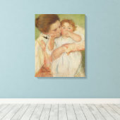 母と子， 1897 キャンバスプリント (インサイチュ (ウッドフロア))