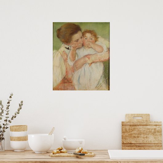 母と子， 1897 ポスター (キッチン)