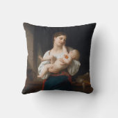 母と子(Bouguerau) クッション (裏面)