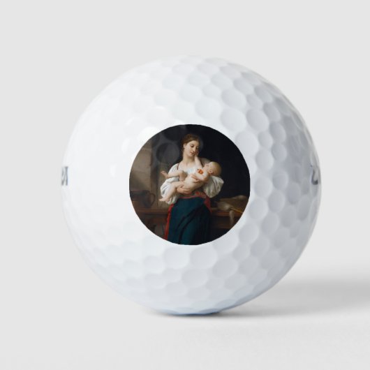 母と子(Bouguerau) ゴルフボール (正面)