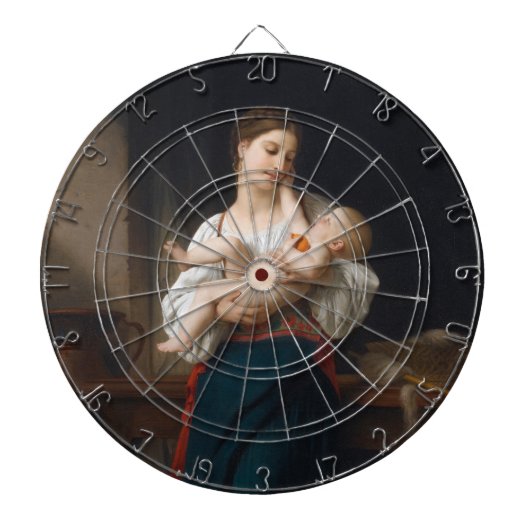 母と子(Bouguerau) ダーツボード (正面)