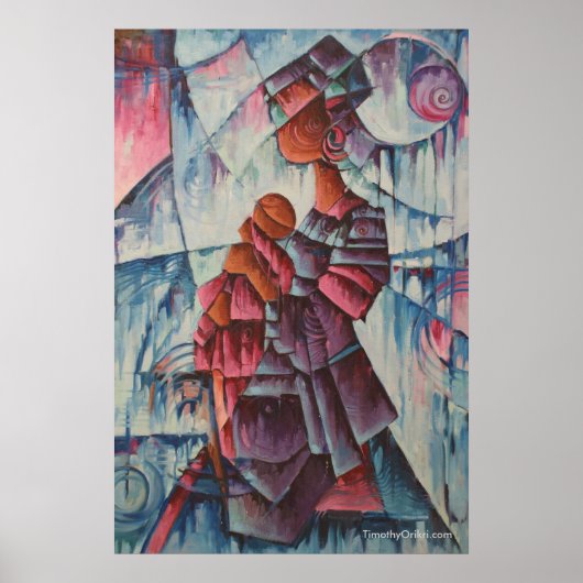 母と子 – Canvas Print ポスター (正面)