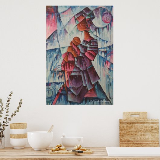 母と子 – Canvas Print ポスター (キッチン)