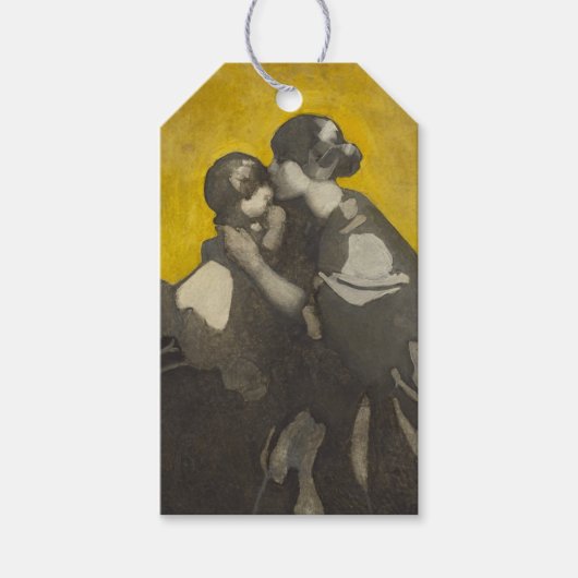 母と子(Norah Neilson Gray) ギフトタグ (正面)