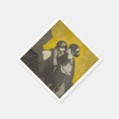 母と子(Norah Neilson Gray) スタンダードカクテルナプキン (角)