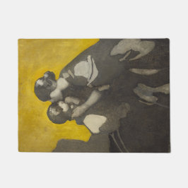 母と子(Norah Neilson Gray) ドアマット