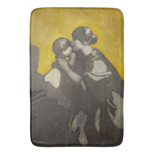 母と子(Norah Neilson Gray) バスマット (正面縦)