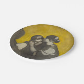 母と子(Norah Neilson Gray) ペーパープレート (アングル)