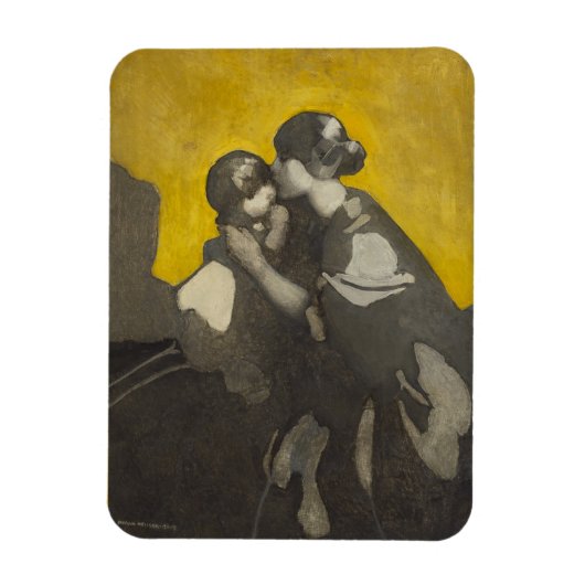 母と子(Norah Neilson Gray) マグネット (縦)