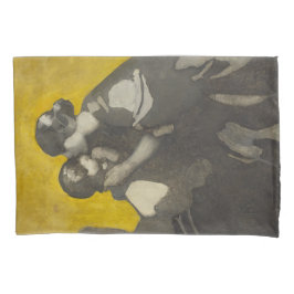 母と子(Norah Neilson Gray) 枕カバー