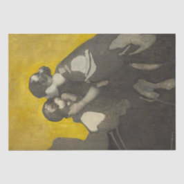 母と子(Norah Neilson Gray) 薄葉紙