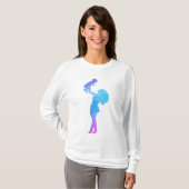 母と彼女のベビー水色 Tシャツ (正面フル)