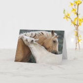 母と息子のグリーティングカード カード (黄色い花)