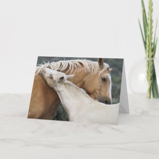 母と息子のグリーティングカード カード (正面)