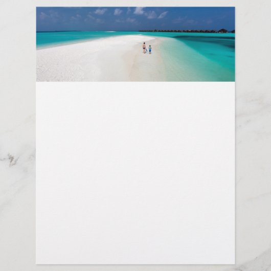 母と息子の熱帯ビーチ チラシ (正面)