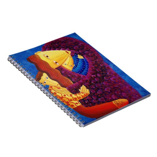 母と息子の絵画家のモダン芸術 ノートブック (右側)