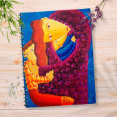 母と息子の絵画家のモダン芸術 ノートブック